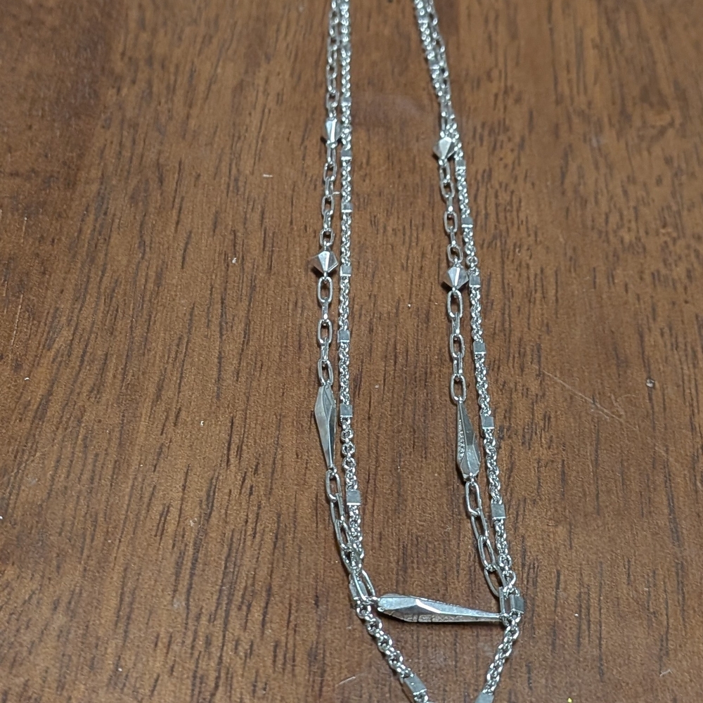 Kendra Scott Turquoise Silver Pendant Necklace - Picture 3 of 4